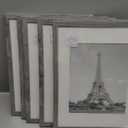 upsimples 11x14 Picture Frame Set of 5, Display Pictures 8x10 with Mat or 11x14 Without Mat, Wall Gallery Photo Frames, Gray