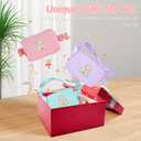 Kids Party Favors - 4-8 & 8-12, Girls & Teens, Prize Bags, Waist Packs, Initial White, Peach