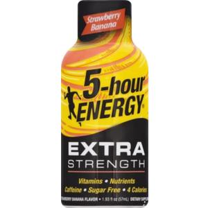 5-Hour Energy Extra Strength Sugar Free Strawberry/Banana Energy Shot 1.93 oz. - Case of: 12;12 (EXP 05/01/27)