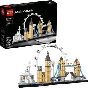 LEGO Architecture London Skyline Collection 21034 Building Set Model Kit and Gift for Kids and Adults (468 pieces), Standard