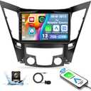 2G+32G for Hyundai Sonata 2010-2015 Radio Android 13 Car Stereo Wireless Apple CarPlay Android Auto Mirror Link GPS 9 HD Touchscreen Bluetooth Car Radio FM/WiFi+Backup Camera Mic Camera&Mic