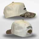 Vintage Western Trucker Hat | Men & Women | Country Cute Caps for Cowgirls Cowboys | Camo Denim Embroidered Cotton | Snapback (Beige)