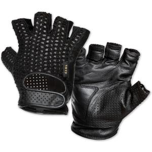 Portland Design Works 1817 Cycling Gloves - Unisex Fingerless Biking Gloves, Biking Accessories (Small, Black/Black)