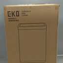 EKO Mirage-X 47 Liter / 12.4 Gallon Touchless Rectangular Motion Sensor Trash Can with Removable Liner, Brushed Stainless Steel Finish