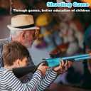 Toy Gun Double Barrel Shotgun Toy,with 20 Soft Bullet Darts, Toy Foam Blaster Foam Dart Blaster with Scope for Kids, Youth, Teen, Boys-Holiday for 8-12 Year (Blue)