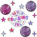 Xuhal 12 Pcs in Our Cruise Era Magnetic, Large Cruise Ship Decorative Magnets Door Decorations Nautical Magnets Funny Carnival Sea Navigation Decorations for Door Car Fridge Refrigerator