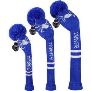 Scott Edward Golf Headcovers for Woods Set of 3 Fits Well Driver(460cc) Fairway Wood and Hybrid(UT),Beautiful and Interesting Patterns