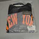 LovelyWholesale Womens Graphic Tees Oversized Short Sleeve Summer V Neck New York T Shirts Black Medium (M)