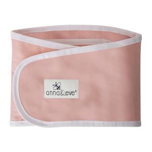 Anna & Eve Baby Swaddle Strap for Newborns and Infants - 100% Cotton, No Overheating - The Original Arms Only - Adjustable Large Size Swaddle, Fits Chest 16" to 20.5" - Pink