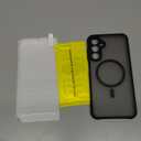 BESINPO Magnetic for Samsung Galaxy A25 5G Case, Military Grade Shockproof Drop Protection with Tempered Glass Screen Protector Slim Bumper Cover Phone Case for Samsung A25 5G (Black)