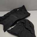 LOVELONGLONG Fleece-Lined Dog Raincoat with Removable Hood  Waterproof Winter Full Body Dog Jacket  Windproof Snowproof Cold-Weather Suit  Black-F L (L (Back 16.5"))