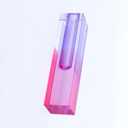 Acrylic Vase, Bud Vase for Centerpieces, Maximalist Decor Cute Flowers Vases for Modern Home, Office, Bedroom, Living Room, Dining Table (Pure Purple, Peach Powder)