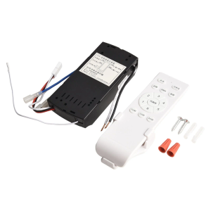 Ceiling Fan Light Remote Control Receiver Kit 6 Speed Dimmer DC Output Remote Control Ceiling Fan Kit Control Switch(A)