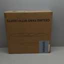 Ceiling Fans with Lights and Remote, 20" Modern Low Profile Ceiling Fan with Light, 2700K-7000K Stepless Dimming Fandelier Flush Mount Led Fan Light and 6 Wind Speeds for Bedroom(Black)