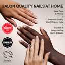 Glamnetic Press On Nails - Pearly Please | Super Short White French Tip Fake Nails, Extra Short Salon Quality French Manicure | 12 Sizes - 30 Nail Kit with Glue