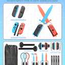 [ / ] Switch Sports Accessories Kit for Nintendo Switch 2(2025)/Switch 1/OLED,Family Party Game Bundle Set for Joy-Con 2 with Storage Carrying Bag for NS2 Sports