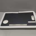 Laptop Bed Table, Laptop Desk for Bed, Foldable Laptop Bed Desk with USB Charge Port, Handle, Desktop Card Slot, Cup Slot, Side Drawer, Portable Laptop Table for Bed Eating Reading Working (Black)