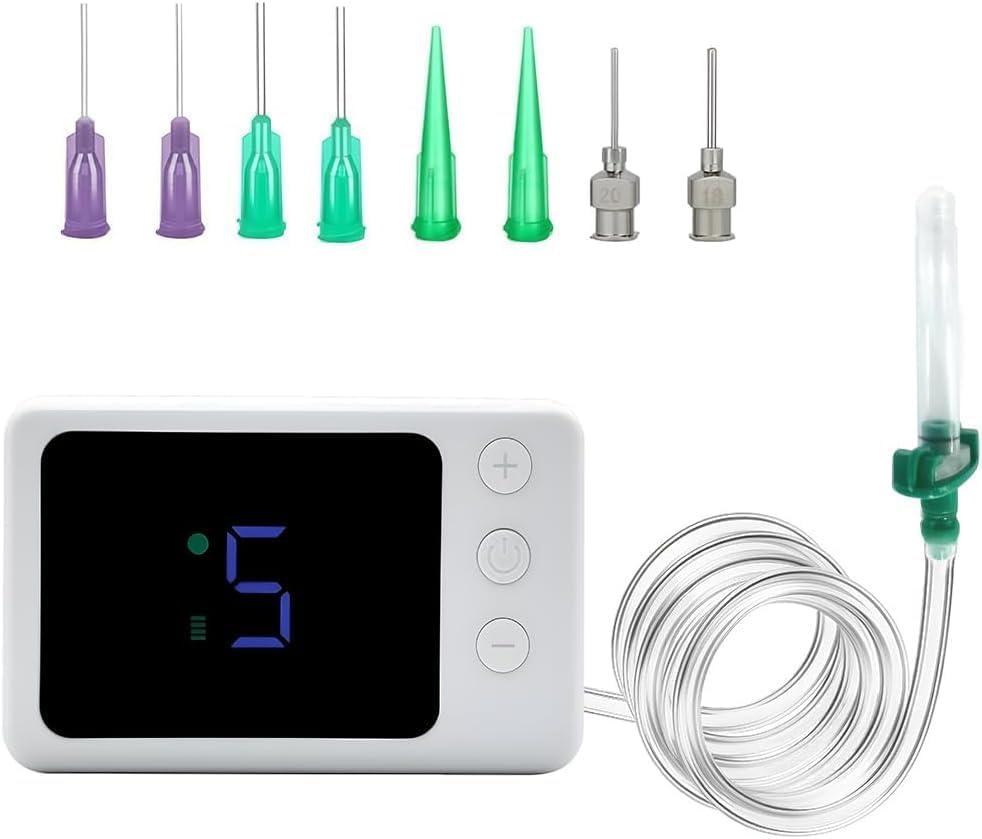 Hearing Aid Cleaning Vacuum Kit  with 8 Tips, Digital Display  Compatible with Hearing Aids, Earbuds & in-Ear Monitors