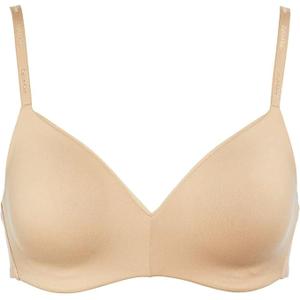 Calvin Klein Womens Lightly Lined Wirefree Bra M Beige