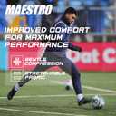 Maestro Soccer Grip Socks for Men and Women with Non-Slip Pads - Anti-Slip Socks Ideal for Football, Basketball, Sports - 3 Packs, Size 8-8.5