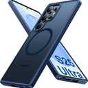 TORRAS for Samsung Galaxy S25 Ultra Case, Fit for MagSafe, 4X Military Grade Protection, Translucent Slim Magnetic Shockproof TPU/PC Case for Samsung S25 Ultra Case, Navy Blue