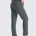 MAGCOMSEN Women's Sherpa Lined Sweatpants Winter Warm Fleece Pants Water Resistant Heavy Insulated Thermal Pants Outdoor (Gray)