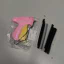 Stitch Gun for Clothes - Handheld Stitch Gun Quick Clothing Fixer - Mini Sewing Kit Micro Tagging Gun - Includes 6 Needle, 1000 Black Fasteners & 1000 White Fasteners (Pink-Yellow)