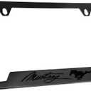 License Frame Inc. Ford Mustang Blacked Out Style Metal License Plate Frame 2 Hole