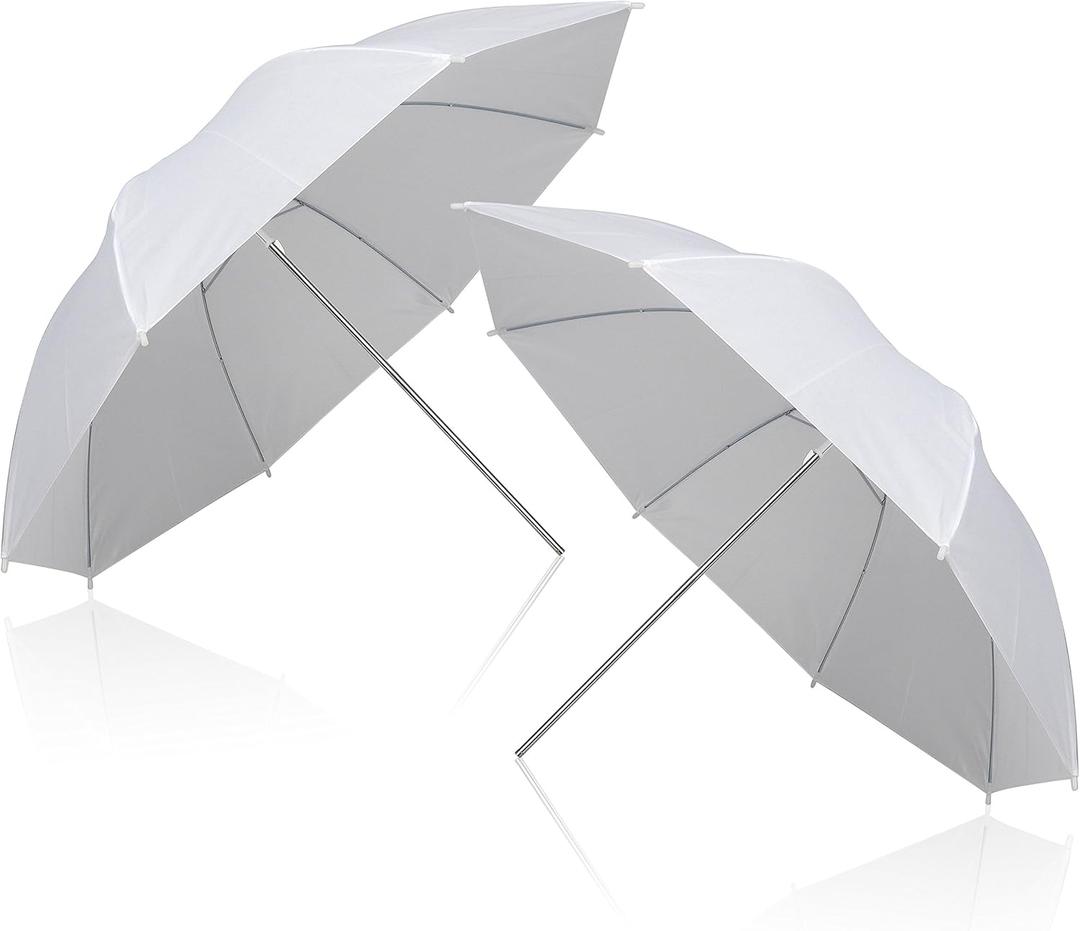EMART 2 Pack 33inch Professional Photography Photo Video Studio Lighting Flash Translucent White Soft Umbrella