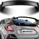 SCITOO Spoiler Wing Fits for 2016-2021 for Honda Civic Hatchback Matte Black Type-R Style Rear Trunk Spoiler Wing