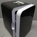 Antarctic Star Mini Fridge 4 Liter/6 Cans Portable Mini Compact Refrigerator with Gaming Light, for Bedroom,Car,Office and Dorm, Small Cooler for Cosmetics, Beverage and Food, Black