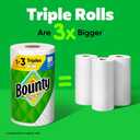 Bounty Full Sheet Paper Towels, White, 2 Triple Rolls = 6 Regular Rolls (Packaging May Vary)