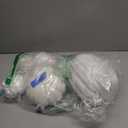 Lvydec 7pc Assorted Size White Pumpkins Craft Pumpkins for Halloween Thanksgiving Autumn Festive Party Supplies