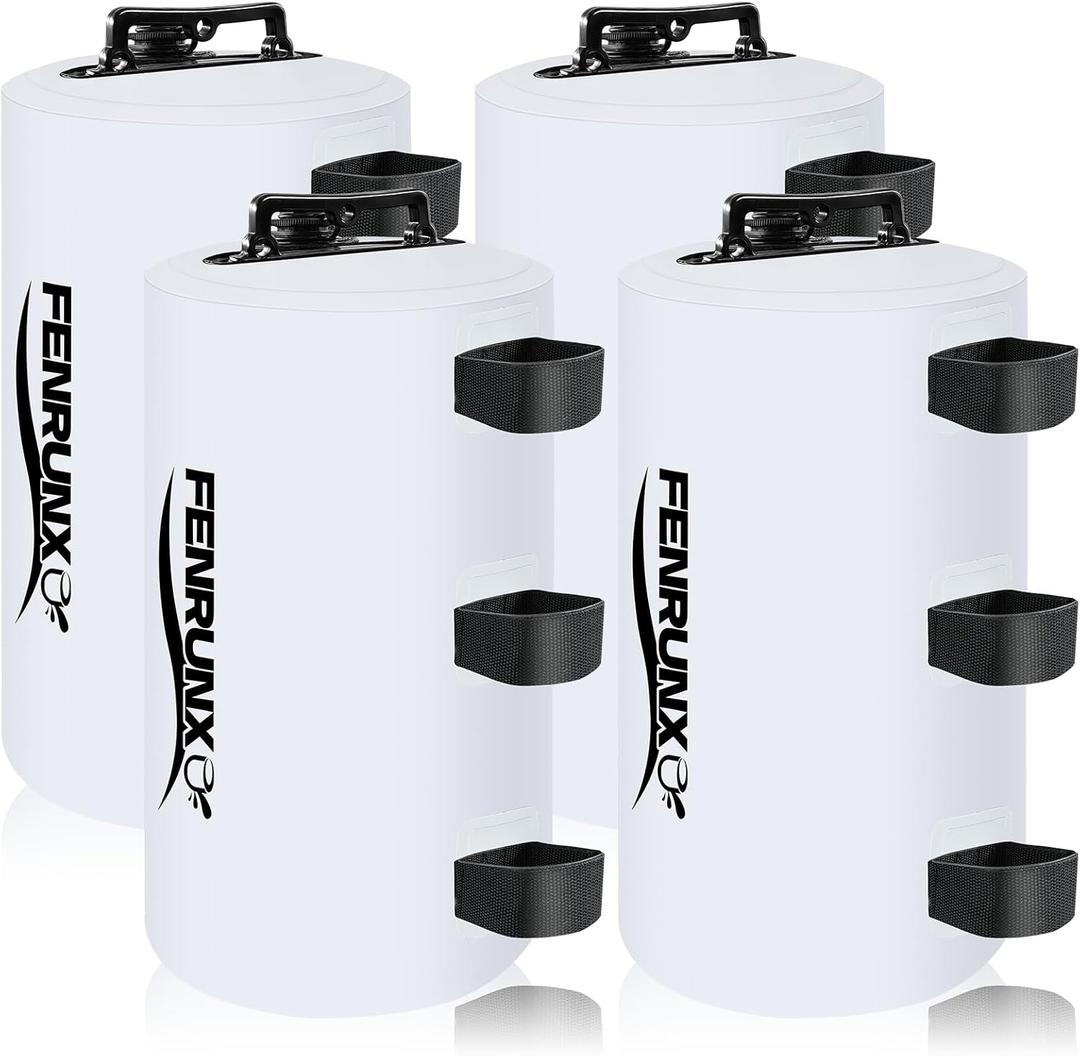 Canopy Water Weight Bag,88 LBS Gazebo Tent Water Weights Set of 4 Leg Weights for Carport, Pop Up Canopy,Tent,Gazebo White Canopy Water Weight Bag,88 LBS Gazebo Tent Water Weights Set of 4 Leg Weights for Carport, Pop Up Canopy,Tent,Gazebo White