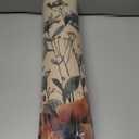 Artoid Mode Ghost Jack-O'-Lantern Pumpkin Flowers Halloween Kitchen Mats Set of 2, Low-Profile Home Decor Kitchen Rugs for Floor - 17x29 and 17x47 Inch