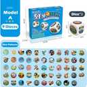 Story Dice Set, 9 Colorful Storytelling Cubes for Early Education, 54 Images Iconic Storytelling Game Dice, Language Expression/Imagination, Party/Family Union/Gifts for Kids/Adults, Solo/Multiplayers