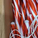 COOLWUFAN 24 Pack Christmas Candy Cane Pathway Lights, 17'' Outdoor Christmas Decorations Pathway Markers Lights for Indoor & Outdoor Holiday Party Patio Yard Lawn, Driveway, Walkway Decor