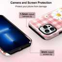 Girls Cute Case for iPhone 16, Large Daisy Women Phone Cases | Dual-Layer Shockproof Protection