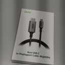 acer USB C to DisplayPort Cable 6.6 FT (4K@60HZ 2K@165Hz), Type-C to DisplayPort Cord (Sturdy Aluminum, Plug & Play) Thunderbolt 3/4/5 Compatible with MacBook Pro/Air, iPhone 16 Pro/Max, XPS, Surface