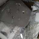 Bigsee Silver Vases Centerpieces Crystal Flower Stand with Hanging Crystals, 5 Tier Round Chandelier Pedestal Stand for Wedding Road Lead T Stage Flower Arrangement Decoration