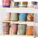 Coffee Mug Holder Wooden Cup Station Organizer 3-Tier Cup Holder for Coffee Bar Mug Display Rack for Countertop Mug Holder Shelf for Home Kitchen Pine Wood