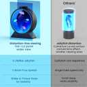 Jellyfish Lamp,Whisper-Quiet Sensory Aquarium Light,7 Color Mood Night Light with Adjustable Water Flow & 8H Timer,Rounded Tank Lamp for Home Office Bedroom Decor for Kids Adults(Black)