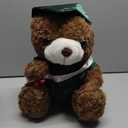 Hollowfly Graduation Bears 2026 Plush Stuffed Animal Bear with Gown Cap Tassel Set Cute Brown Graduate Gifts Stuffed Animal Doll Plush Toy for Party Supplies(13.8 Inch,Dark Green)