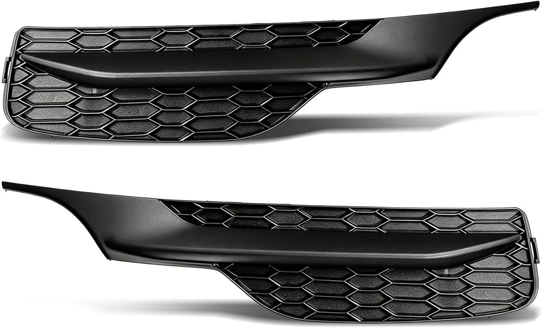 munirater 2-Pack Front Bumper Fog Light Cover Left and Right Side Replacement for Accord 2016-2017