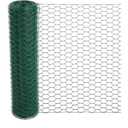 Chicken Wire for Floral Arrangements, 15.7 x 157 Inches Green Mesh, 0.6 Inch Hexagonal Galvanized PVC Coated Netting Fence for Crafts, Poultry, Garden