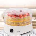 Commercial Chef Food Dehydrator, Five 9.25 BPA-Free Plastic Trays, Dehydrates and Dries Meat, Fruit, Veggies and Jerky, 280W Dehydration Machine, Adjustable Thermostat, CCD100W6, White