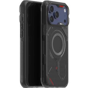 Aulumu A17 iPhone 17 Pro Max Case | MagSafe Compatible | Touch-Sensitive Buttons | Integrated Drop Protection | Military-Grade Outdoor Design Black