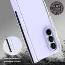 tharlet for Samsung Galaxy Z Fold 7 Case with Screen Protector Built-in S Pen Holder [Hinge Protection] Slim Fit Protective Phone Case for Galaxy Z Fold 7, Pink