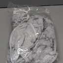 UMINEUX Round Fitted Vinyl Tablecloth with Elastic Edged & Flannel Backing, Waterproof Wipeable Round Table Cover for Indoor Outdoor Patio Use - Fits Tables up to 40" - 44" Diameter(WhiteMarble)