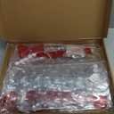 3-Piece Set of red Christmas Glowing Gift Box Decorations, 60-LED Christmas Glowing Gift Box, Battery-Powered Gift Box, Suitable for Christmas Tree, Yard, Family Porch, Holiday Lawn Decoration